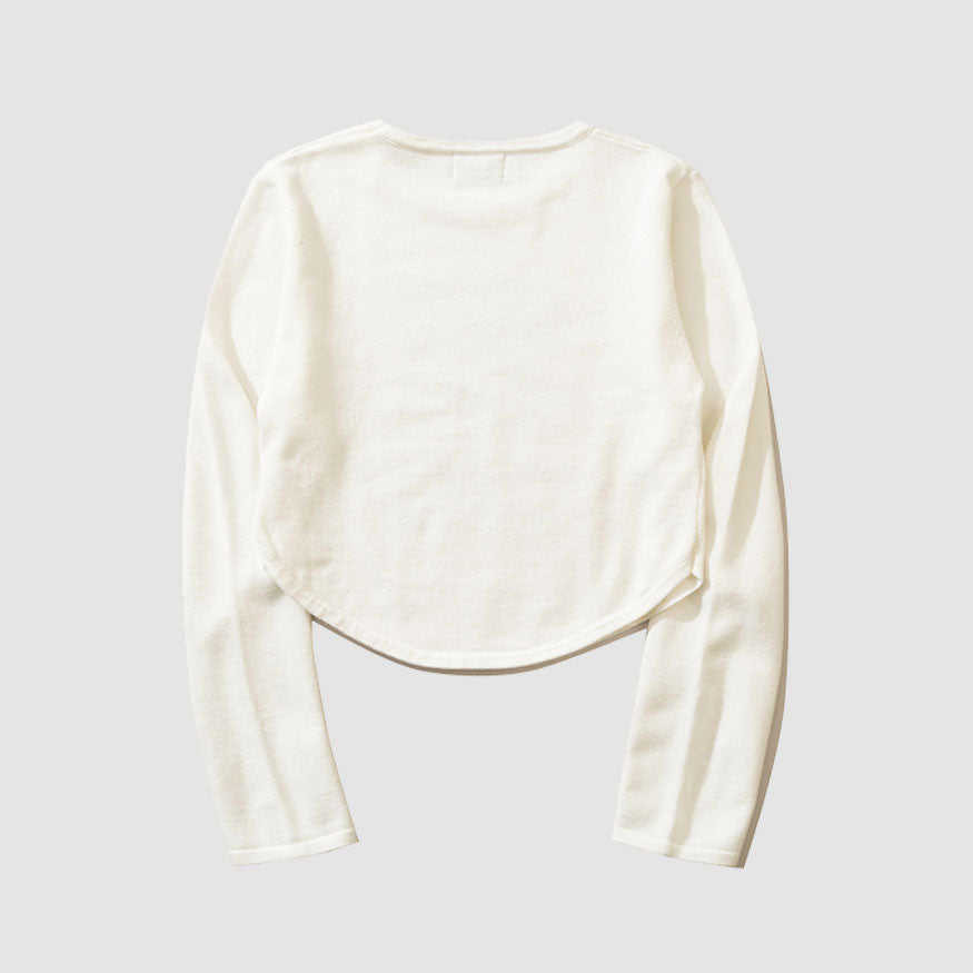 Style Core Aesthetics, New Style Trends Pacifism Letter Print Knit Crop Top