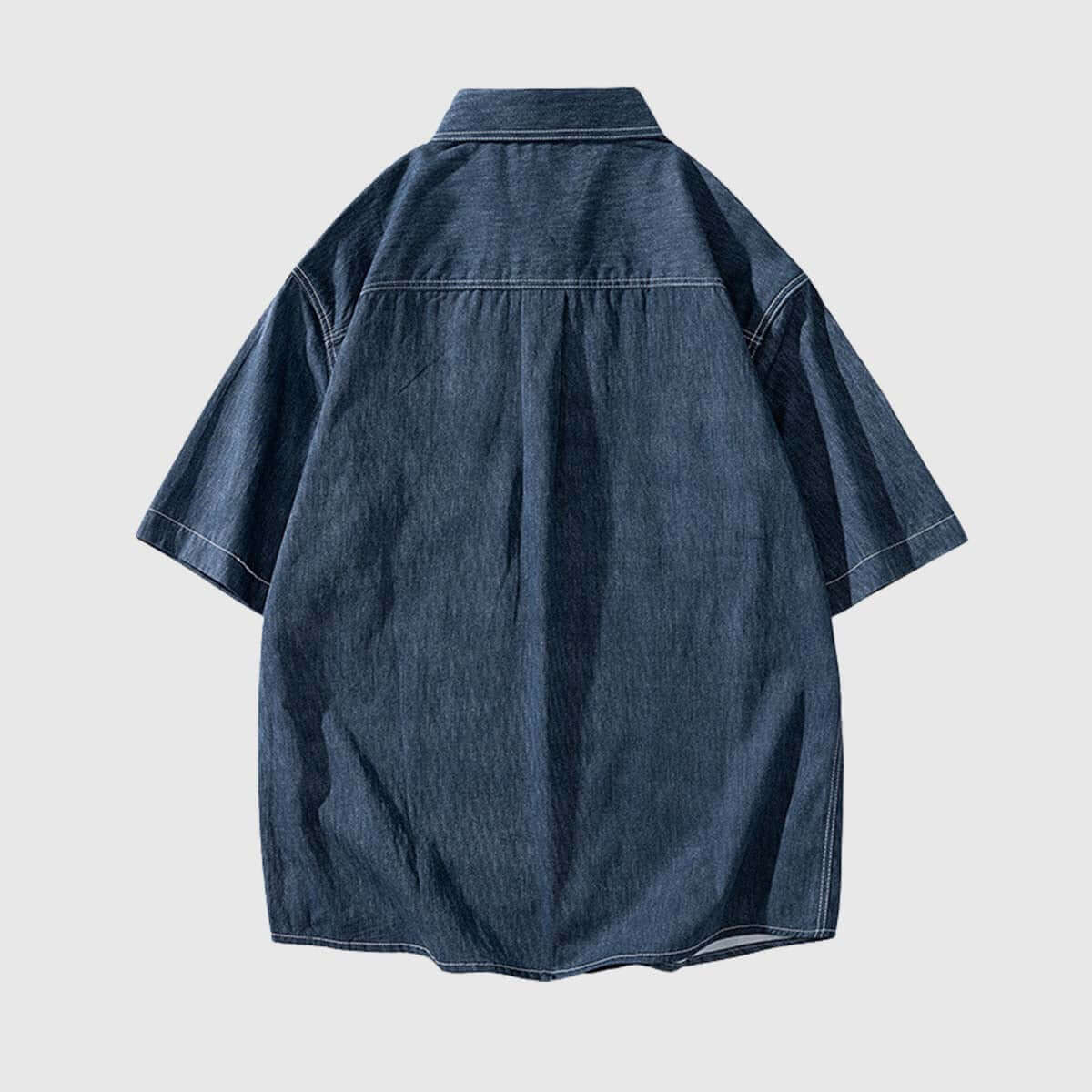 Style Core Aesthetics, New Style Trends Patch Pocket Denim Shirt