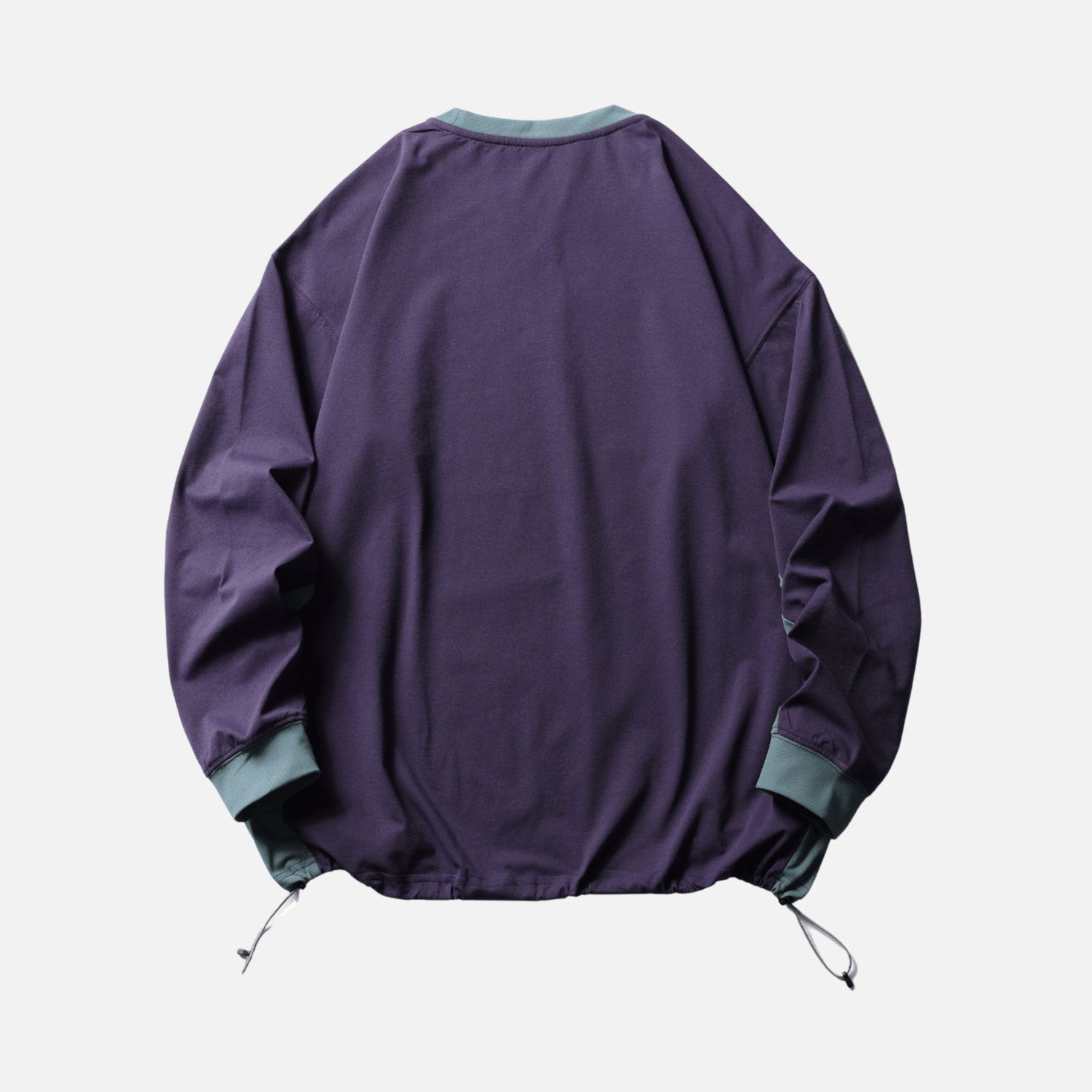 Style Core Aesthetics, New Style Trends Patchwork Drawstring Long-Sleeve Tee