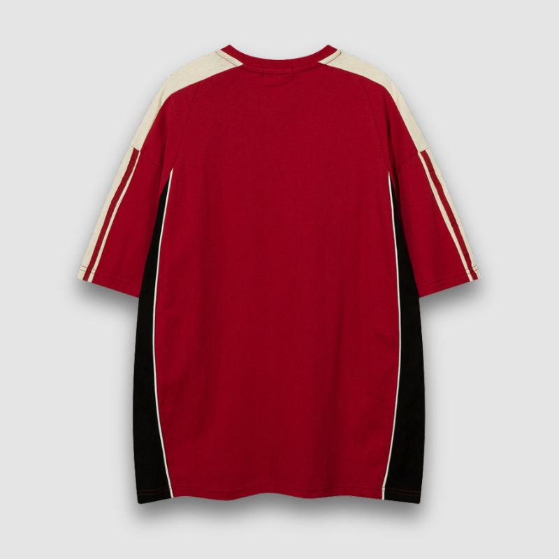 Style Core Aesthetics, New Style Trends Patchwork Racing Cotton Tee