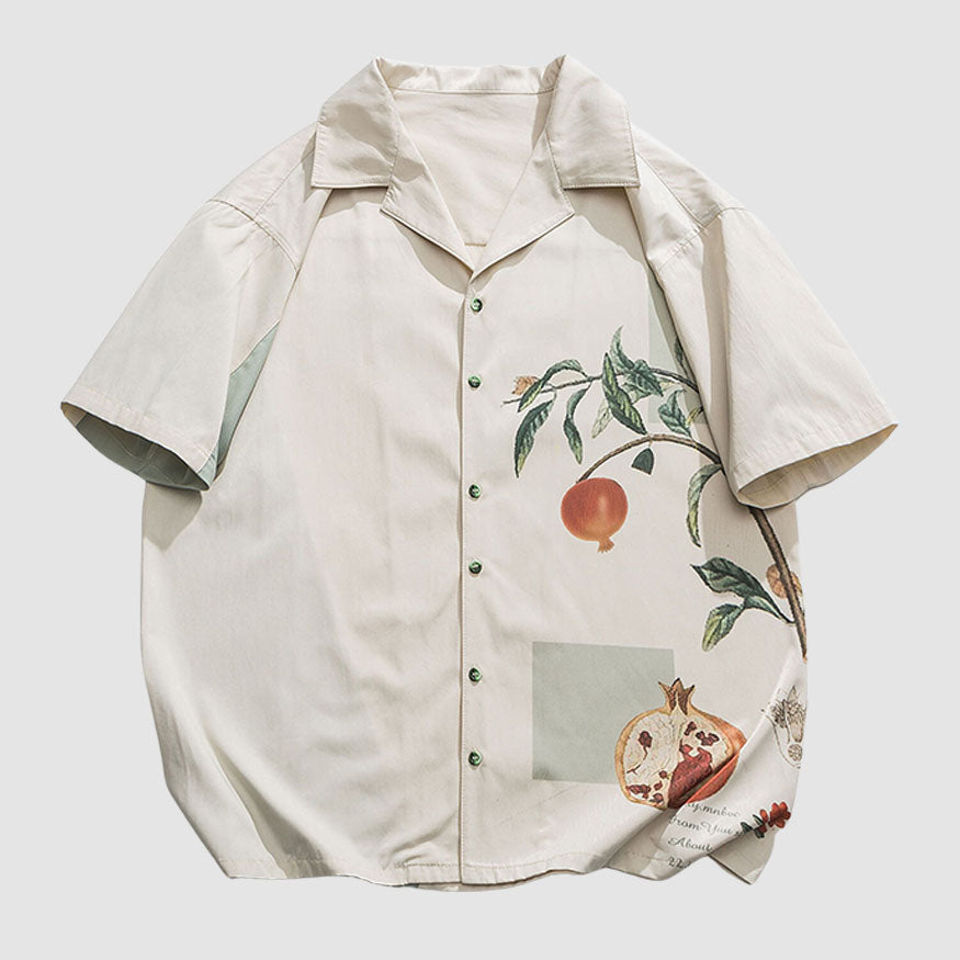 Style Core Aesthetics, New Style Trends Plant Printed Shirts