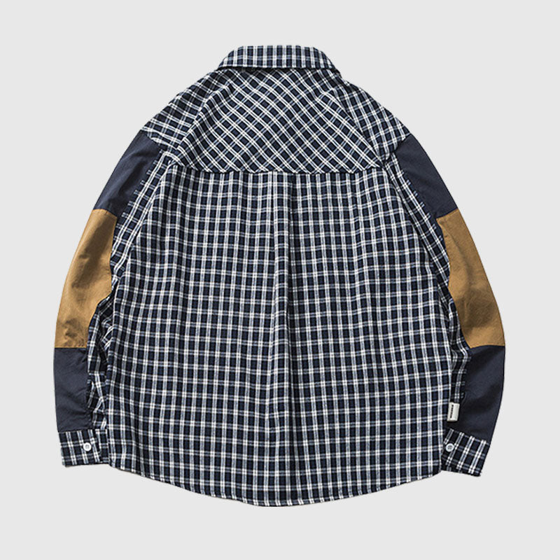 Style Core Aesthetics, New Style Trends Pocket Patch Plaid Shirts