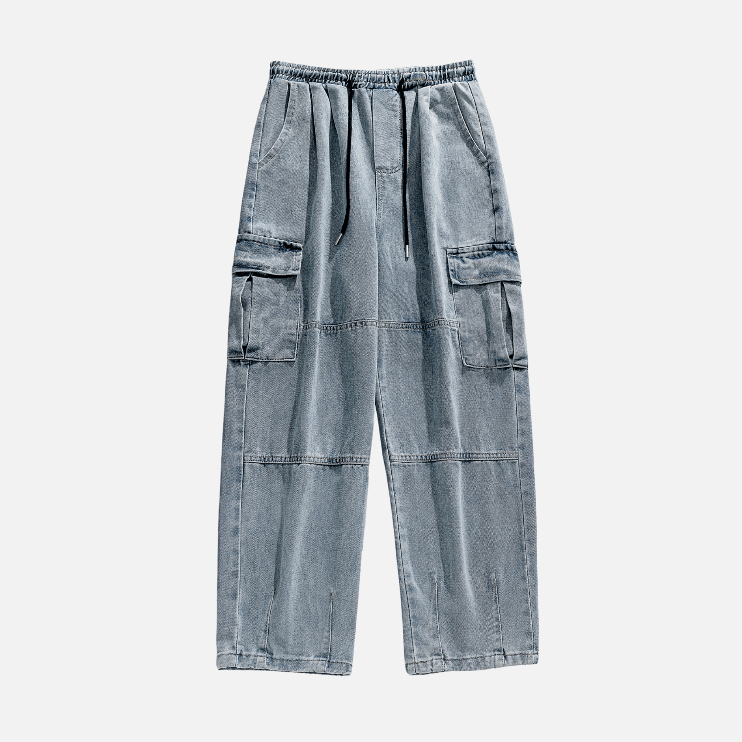 Style Core Aesthetics, New Style Trends Pocket Patchwork Design Cargo Jeans
