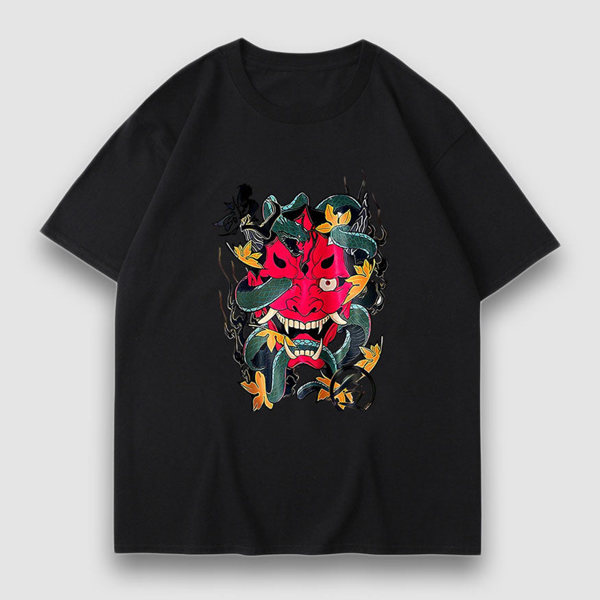Style Core Aesthetics, New Style Trends Prajna Pattern Cartoon Print Tee
