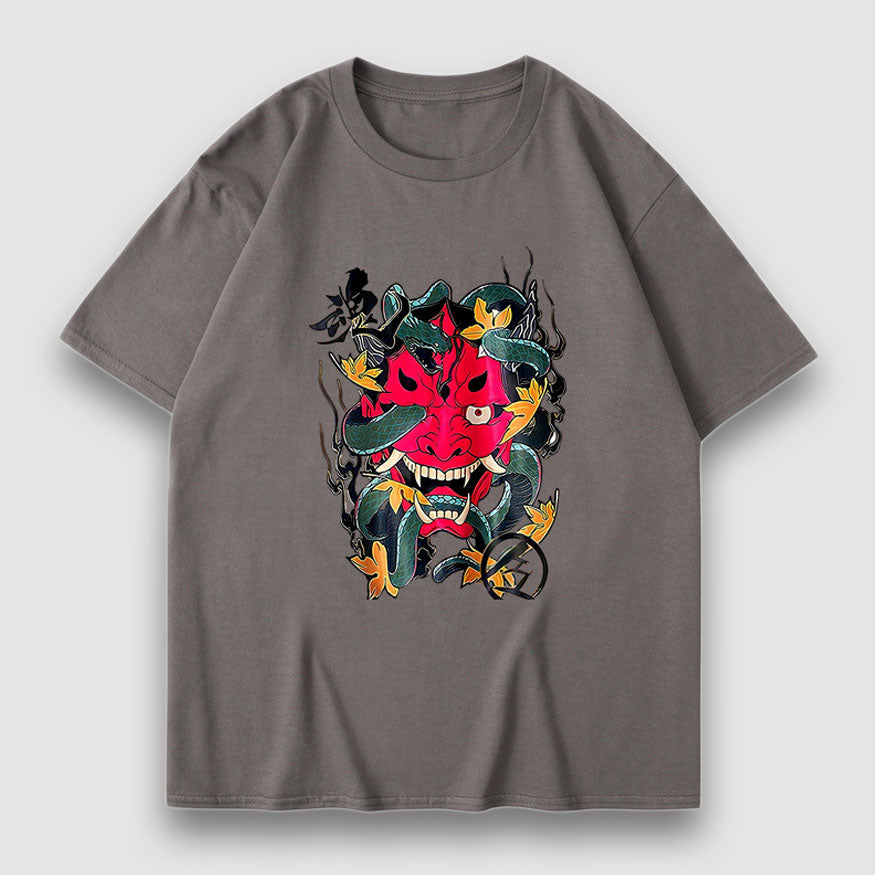 Style Core Aesthetics, New Style Trends Prajna Pattern Cartoon Print Tee