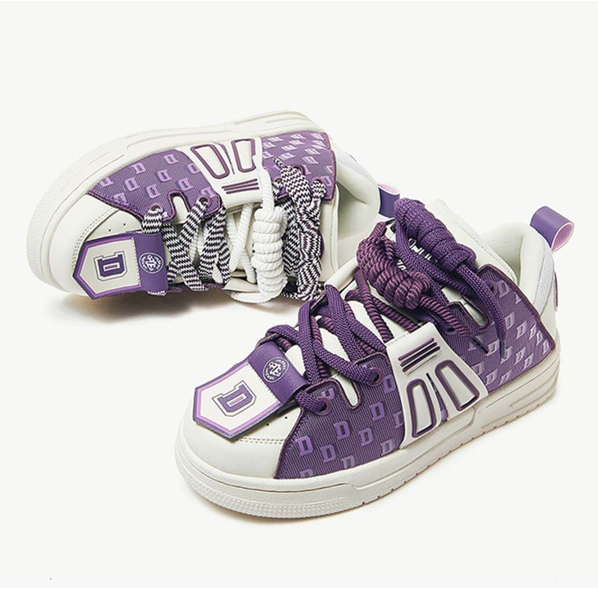 Style Core Aesthetics, New Style Trends Purple Retro Sneakers