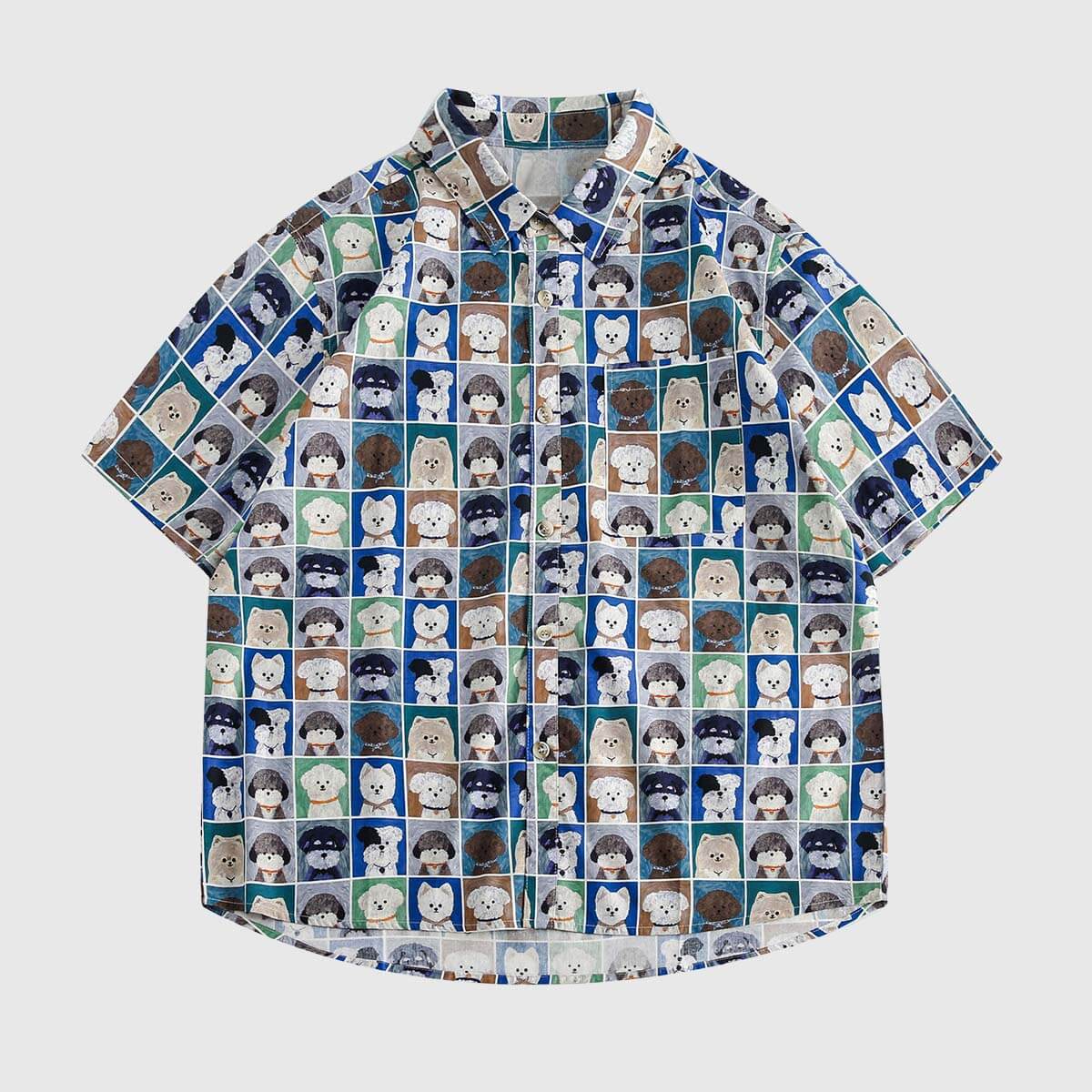 Style Core Aesthetics, New Style Trends Quirky Cartoon Print Shirt