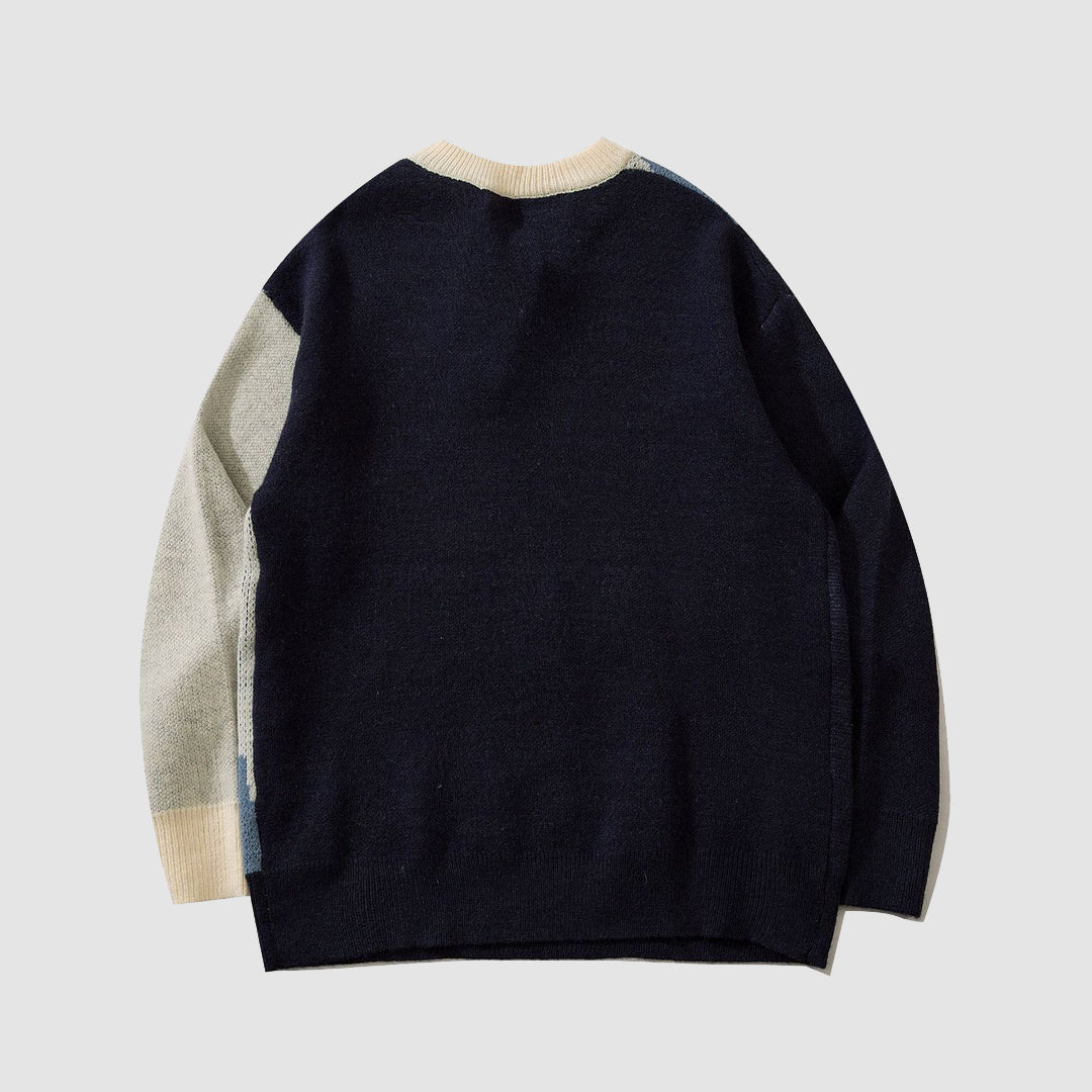 Style Core Aesthetics, New Style Trends Sailboat Embroidery Sweater
