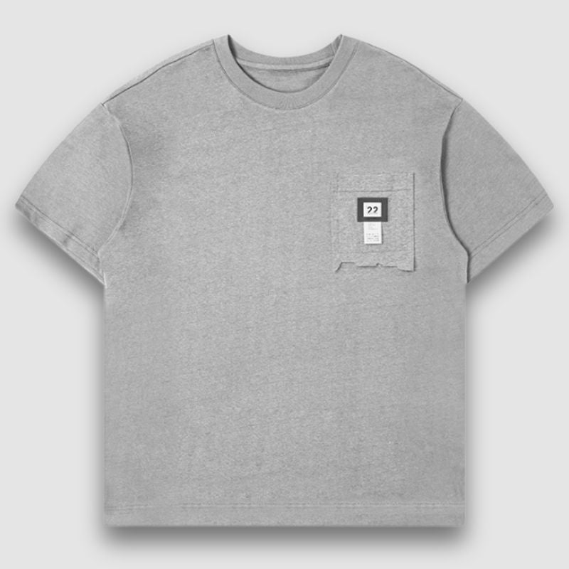 Style Core Aesthetics, New Style Trends Simple Irregular Pocket Tee