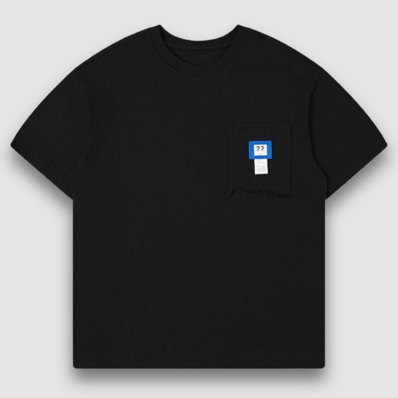 Style Core Aesthetics, New Style Trends Simple Irregular Pocket Tee