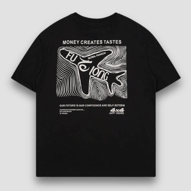 Style Core Aesthetics, New Style Trends Sketch Cotton Airplane Tee