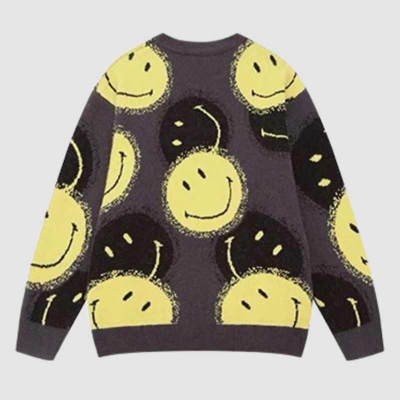 Style Core Aesthetics, New Style Trends Smile Face Printed Pullover