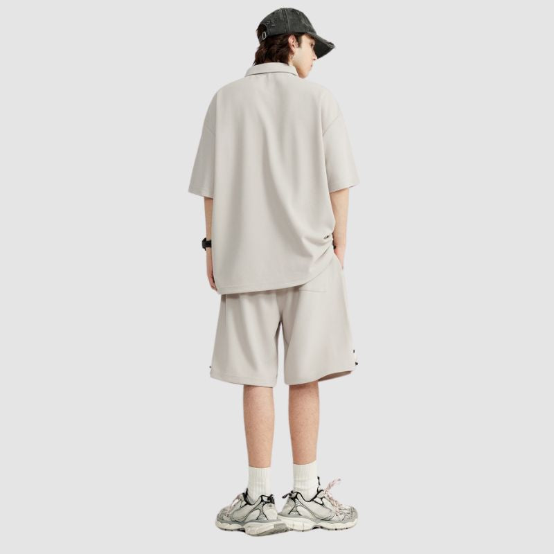Style Core Aesthetics, New Style Trends Solid Polo Tee Set