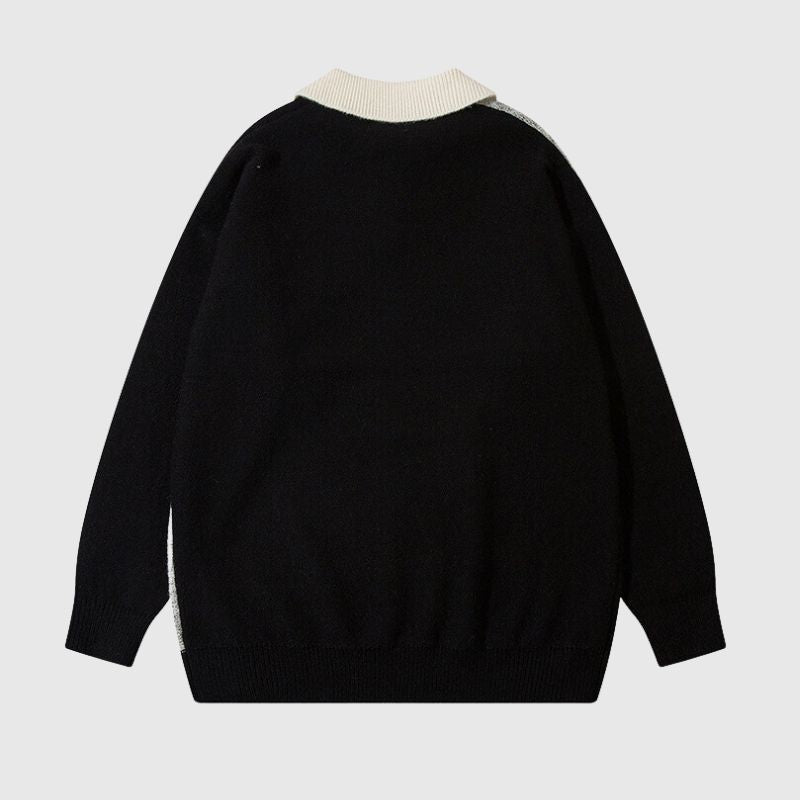 Style Core Aesthetics, New Style Trends Sporadic Checkered Vintage Sweater
