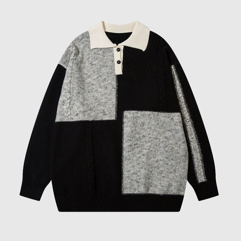 Style Core Aesthetics, New Style Trends Sporadic Checkered Vintage Sweater