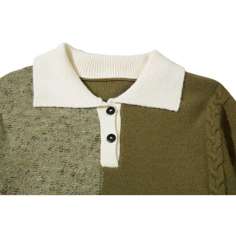 Style Core Aesthetics, New Style Trends Sporadic Checkered Vintage Sweater