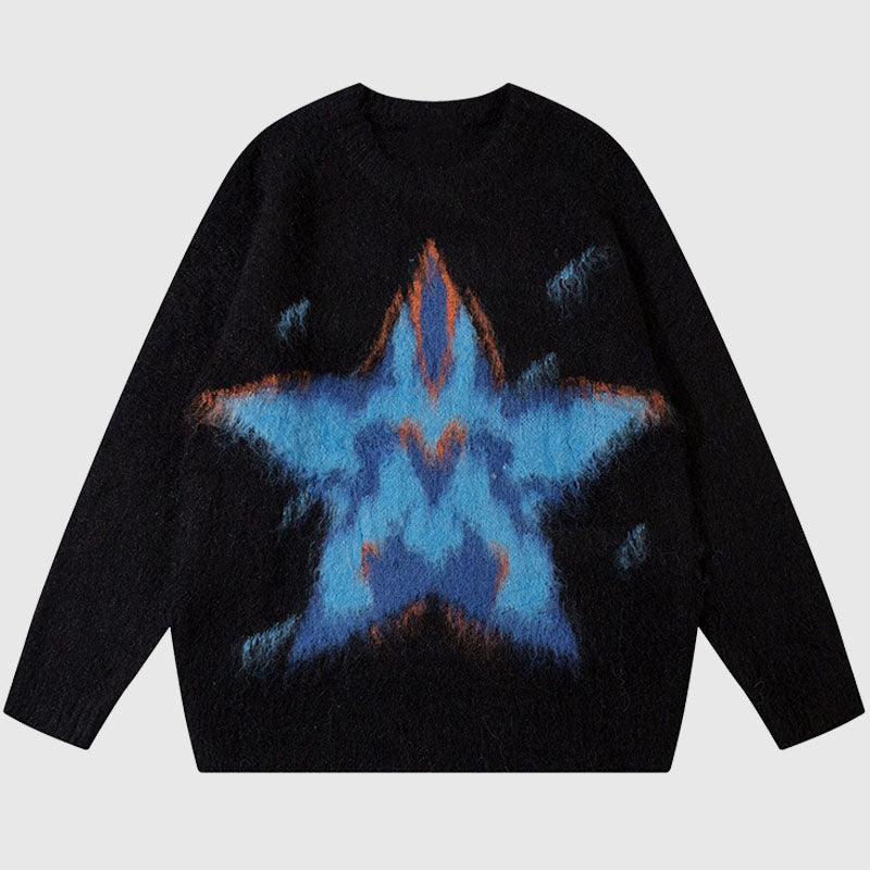 Style Core Aesthetics, New Style Trends Star Pattern Printed Pullover