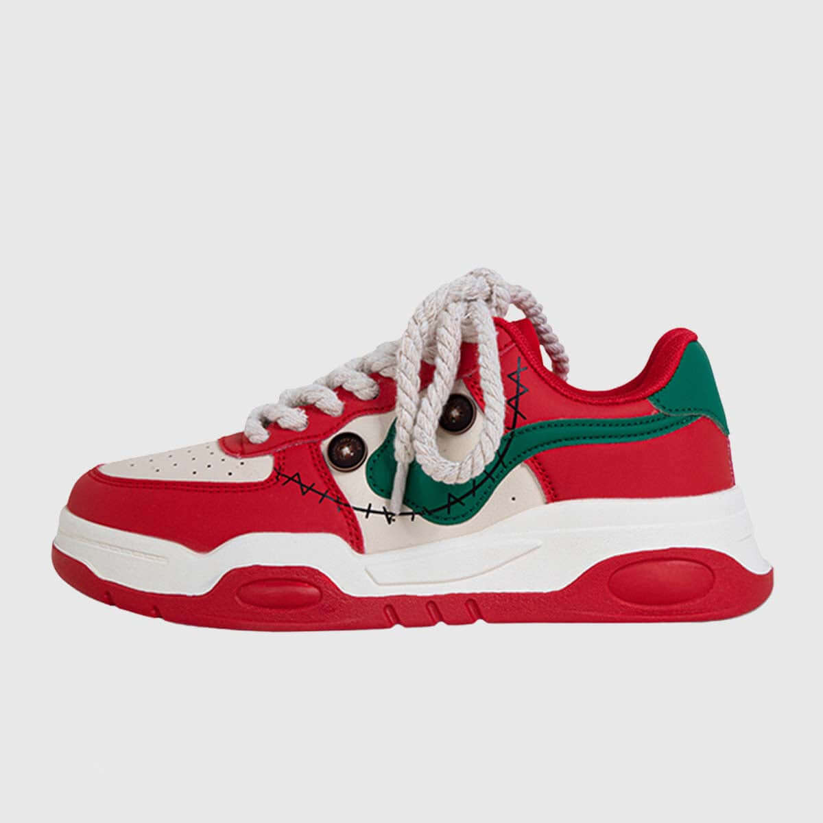Style Core Aesthetics, New Style Trends Stitched Printed Sneakers