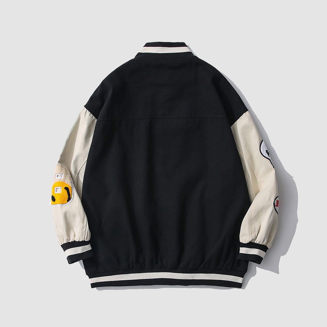 Style Core Aesthetics, New Style Trends Street Patch Varsity Jackets