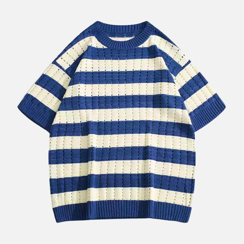 Style Core Aesthetics, New Style Trends Striped Knit T-Shirt