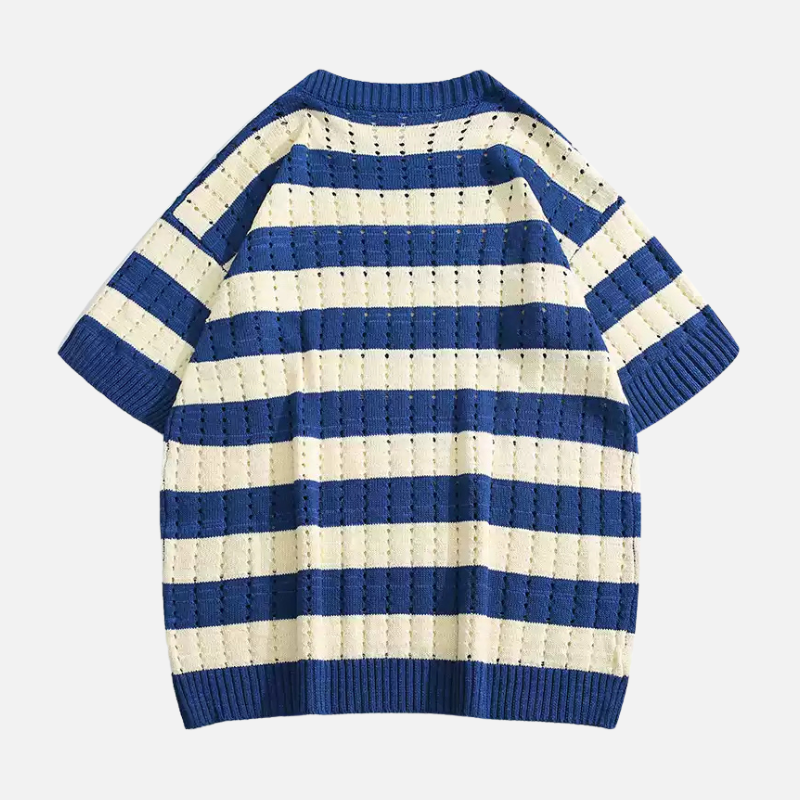 Style Core Aesthetics, New Style Trends Striped Knit T-Shirt