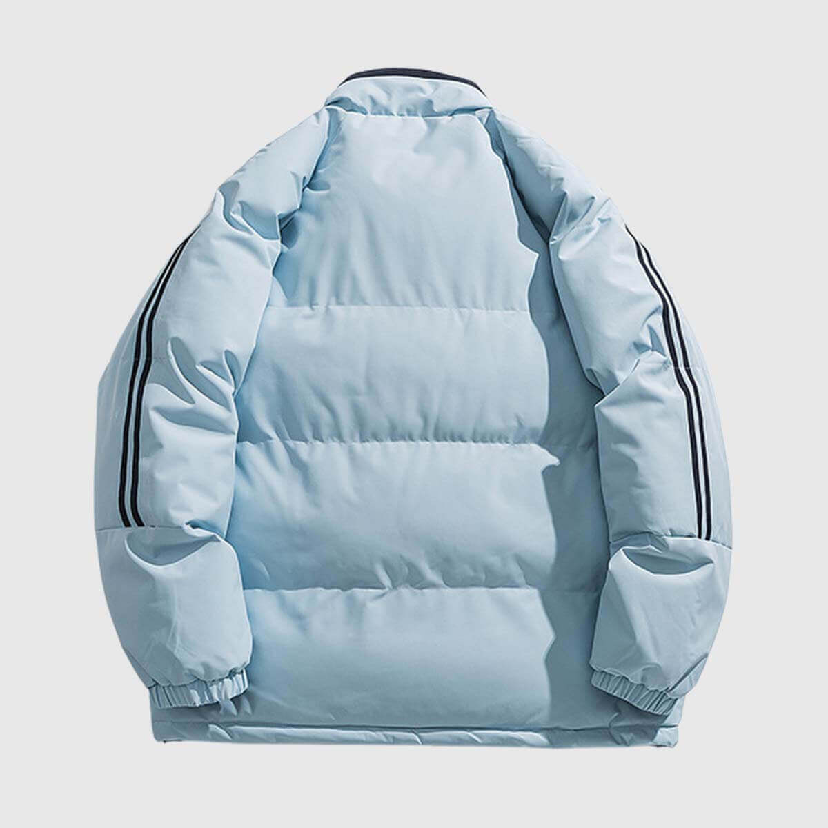 Style Core Aesthetics, New Style Trends Striped Sleeve Puffer Jacket