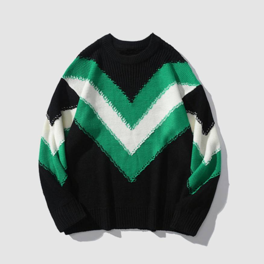 Style Core Aesthetics, New Style Trends Stylish Chevron Striped Sweater