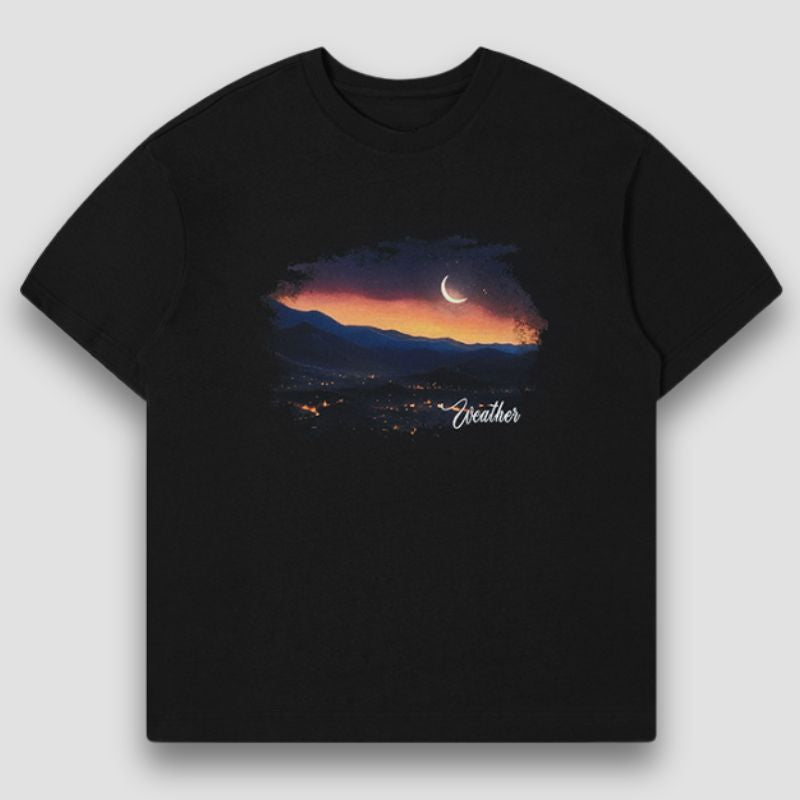 Style Core Aesthetics, New Style Trends Sunset Print Tee