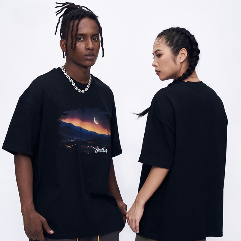 Style Core Aesthetics, New Style Trends Sunset Print Tee