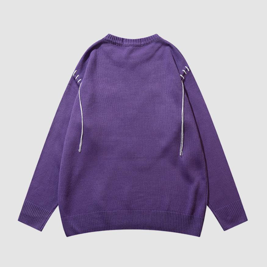 Style Core Aesthetics, New Style Trends Tassel Heart Pattern Sweater