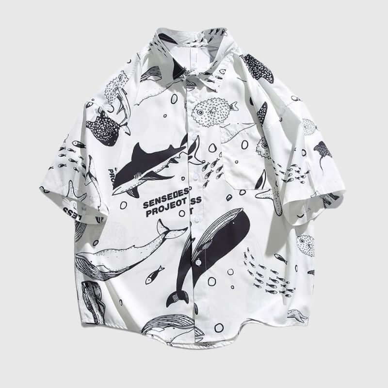 Style Core Aesthetics, New Style Trends Thin Casual Printed Shirts