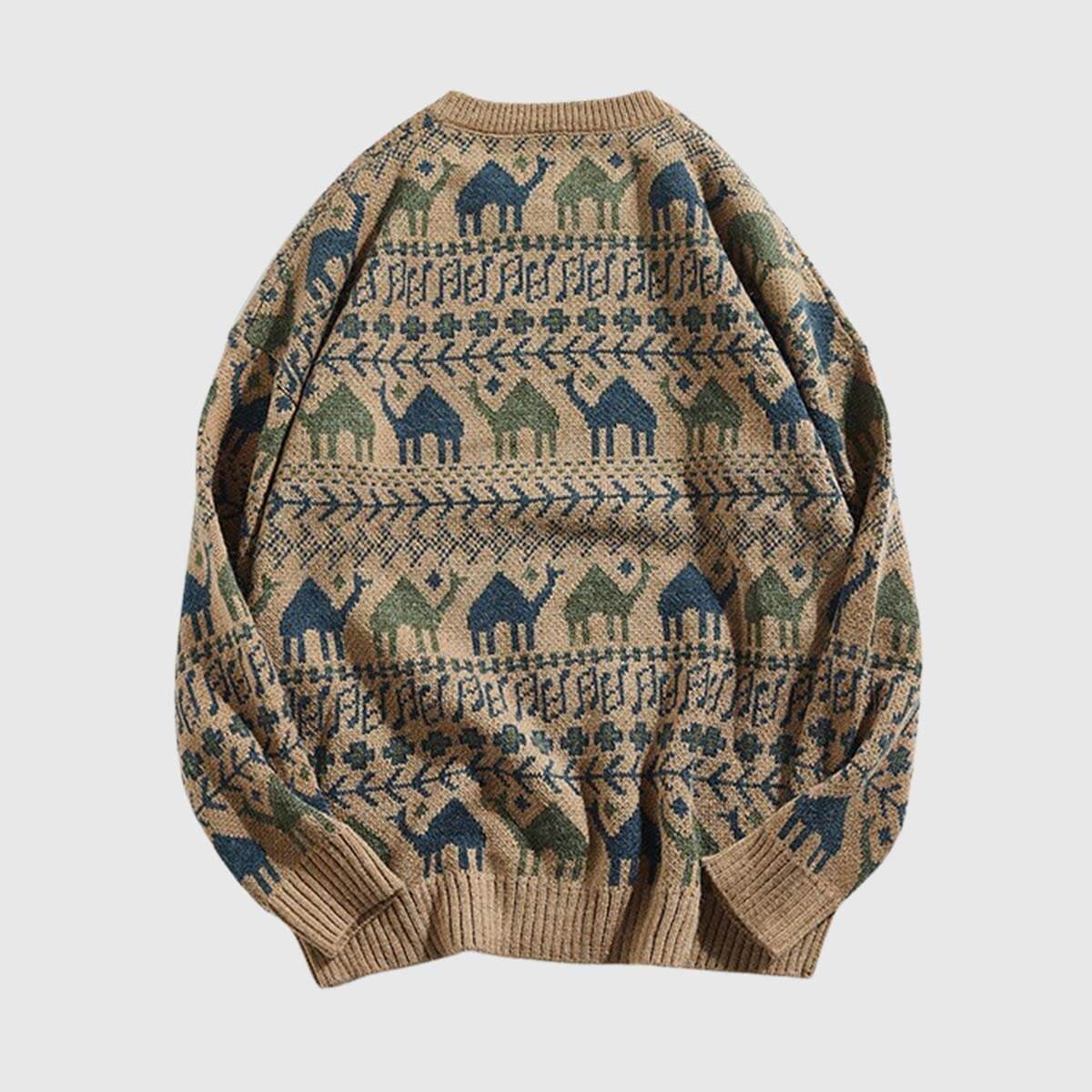 Style Core Aesthetics, New Style Trends Tribal Pattern Pullover