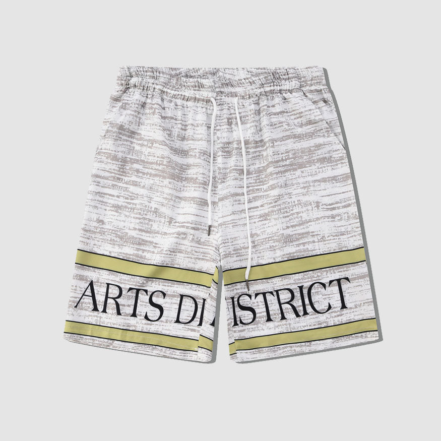 Style Core Aesthetics, New Style Trends Two Piece Vintage Print Shirt + Beach Shorts