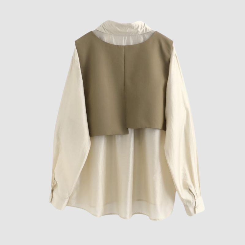 Style Core Aesthetics, New Style Trends Vest Two-Pieces Shirts
