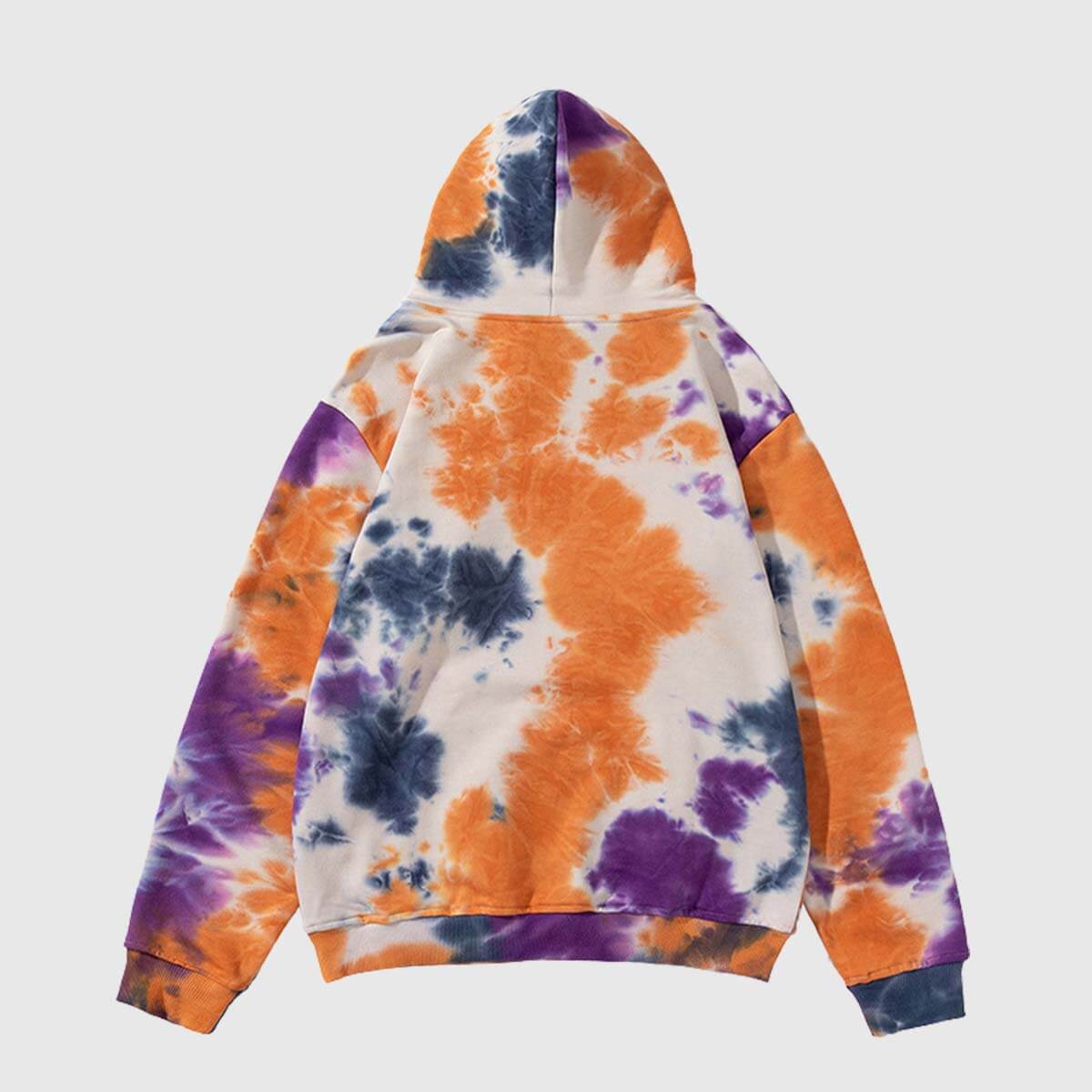 Style Core Aesthetics, New Style Trends Vibrant Tie-Dye Pullover Hoodie