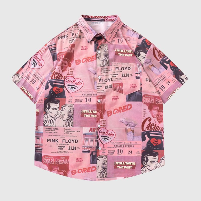 Style Core Aesthetics, New Style Trends Vintage Character Shirts