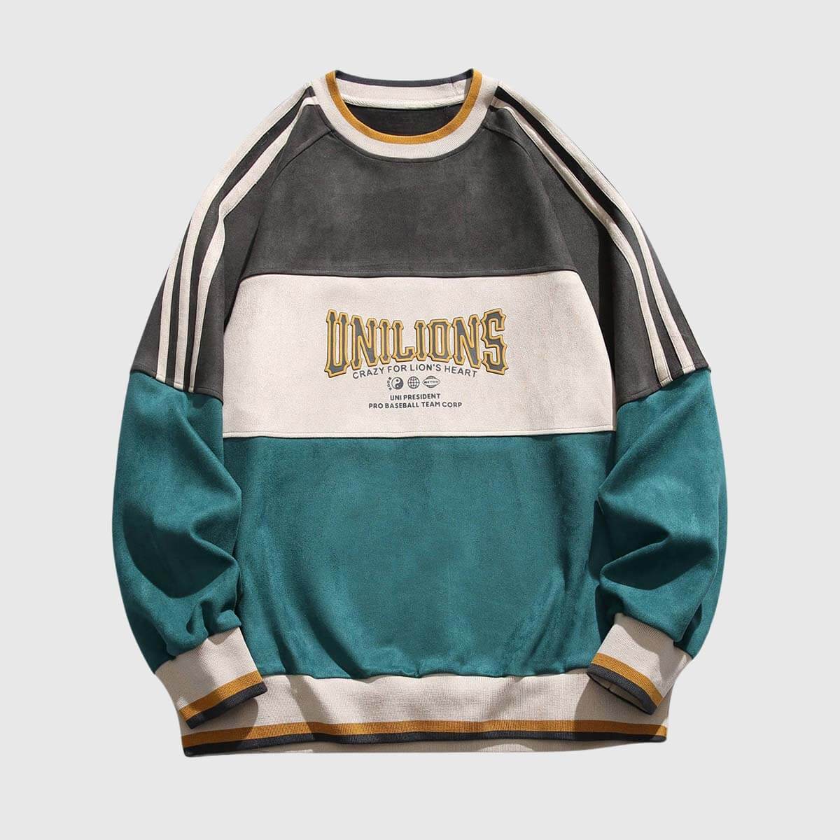 Style Core Aesthetics, New Style Trends Vintage Colorblock Sweatshirt