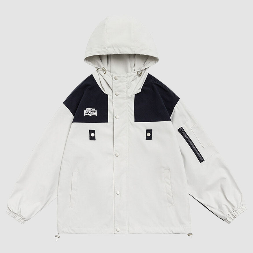 Style Core Aesthetics, New Style Trends Vintage Contrast Patchwork Jacket