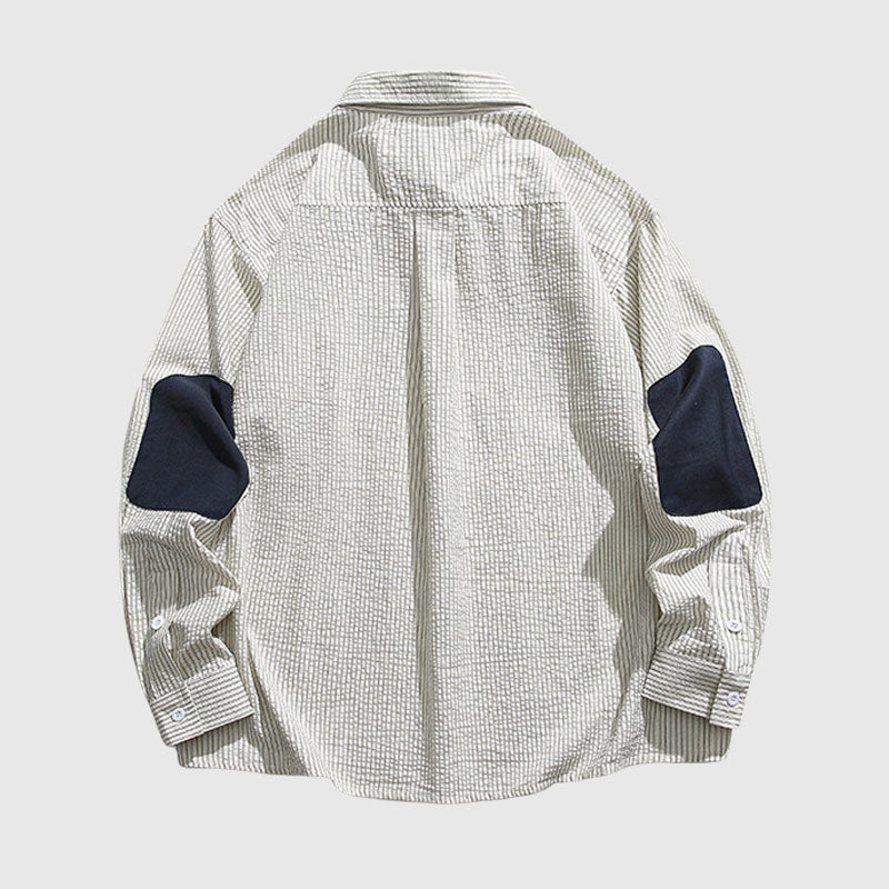 Style Core Aesthetics, New Style Trends Vintage Contrast Stripe Shirts