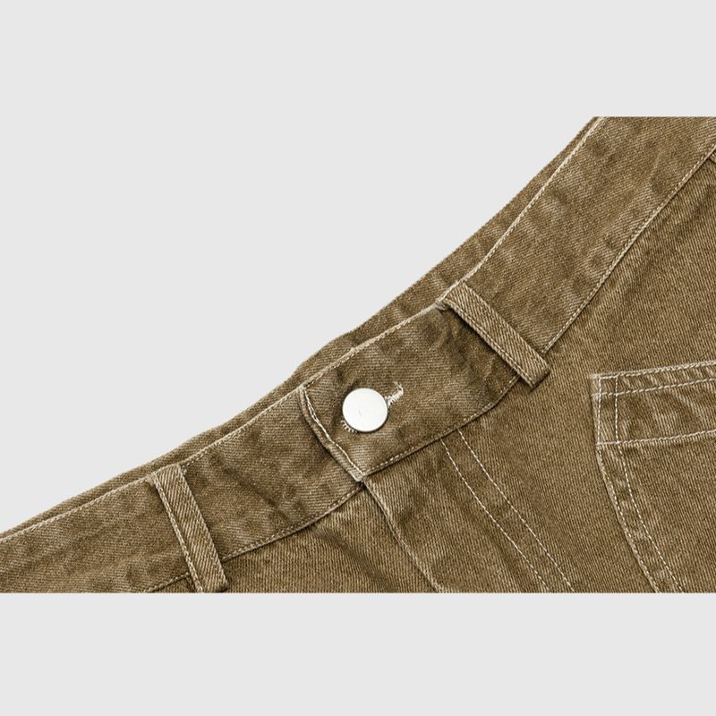 Style Core Aesthetics, New Style Trends Vintage Distressed Solid Jorts