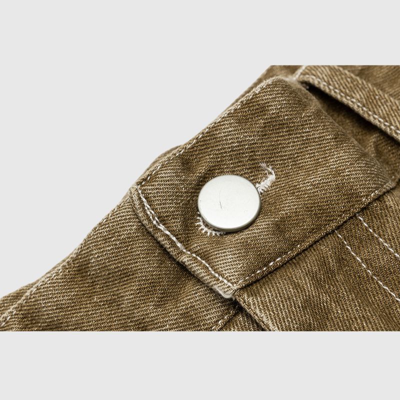 Style Core Aesthetics, New Style Trends Vintage Distressed Solid Jorts