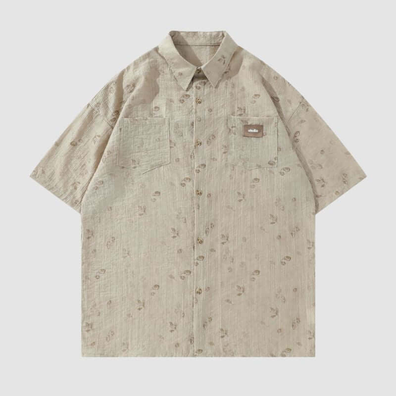 Style Core Aesthetics, New Style Trends Vintage Floral Full Print Shirts