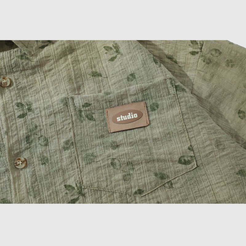 Style Core Aesthetics, New Style Trends Vintage Floral Full Print Shirts