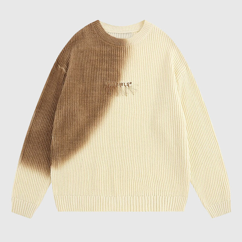 Style Core Aesthetics, New Style Trends Vintage Letter Embroidered Design Pullover