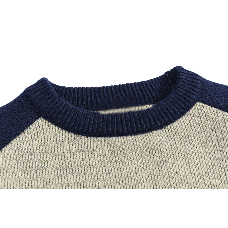 Style Core Aesthetics, New Style Trends Vintage Letter Patchwork Pullover