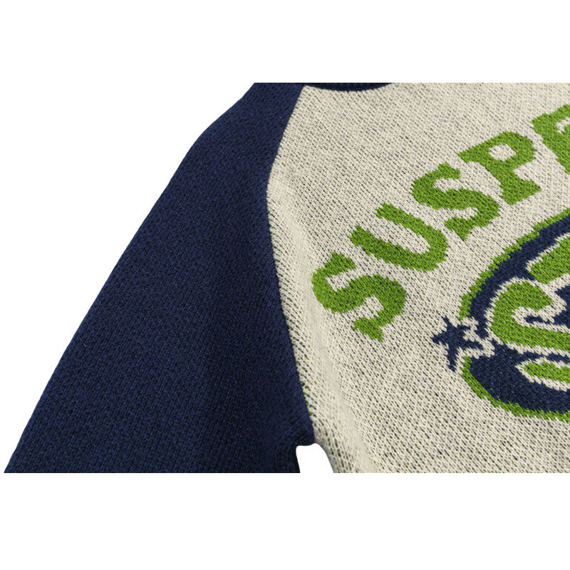 Style Core Aesthetics, New Style Trends Vintage Letter Patchwork Pullover