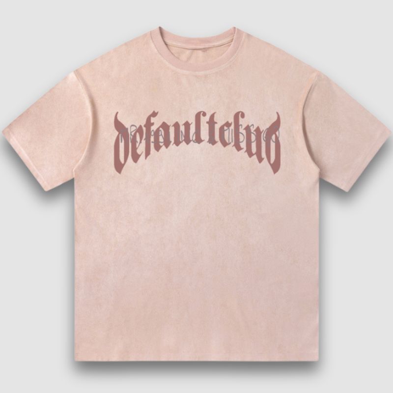 Style Core Aesthetics, New Style Trends Vintage Lettered Floral Printed Suede Tee