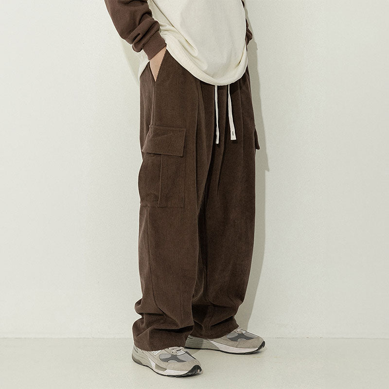 Style Core Aesthetics, New Style Trends Vintage Loose-Fit Japanese Corduroy Pants