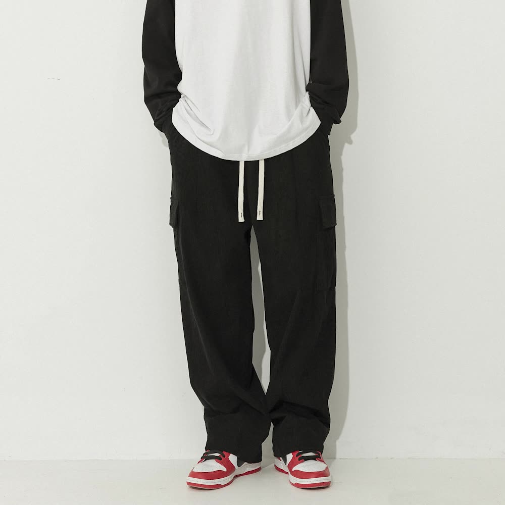Style Core Aesthetics, New Style Trends Vintage Loose-Fit Japanese Corduroy Pants