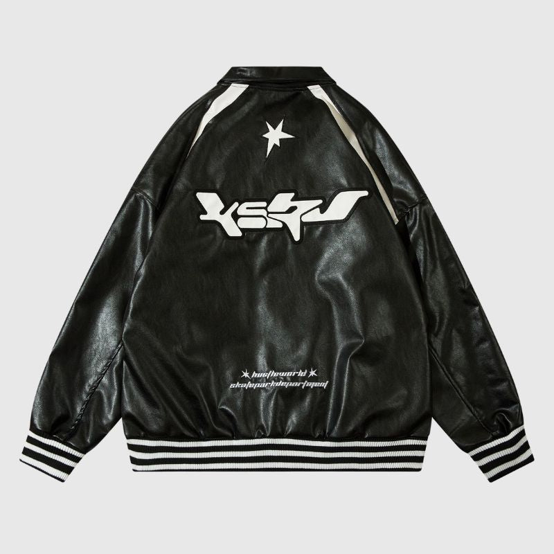 Style Core Aesthetics, New Style Trends Vintage Original Loose Fit Leather Jacket